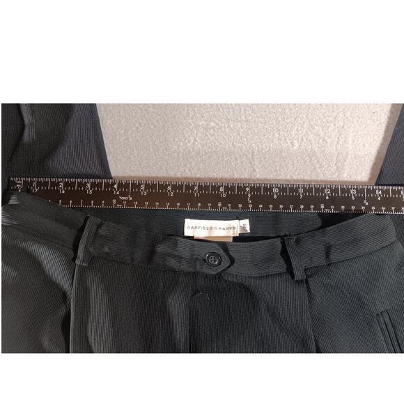 Garfield & Marks Black Pleated High Waist Dress Pants Womens 10 US Made Workwear - Picture 4 of 5